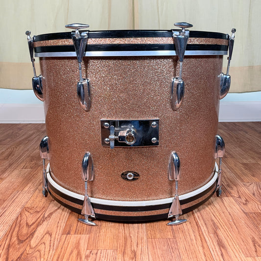 1960s Slingerland 14x20 Bass Drum Champagne Sparkle