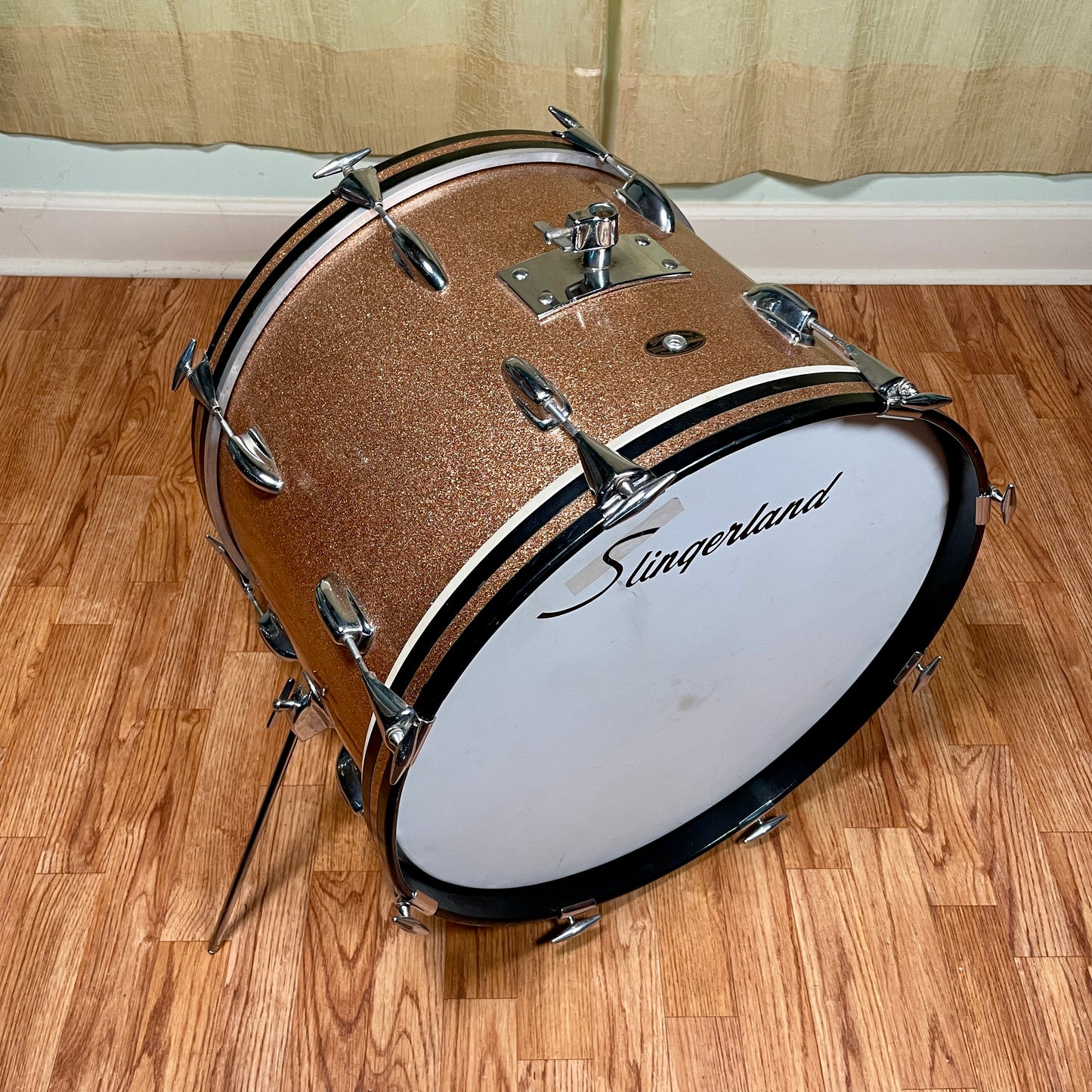 1960s Slingerland 14x20 Bass Drum Champagne Sparkle