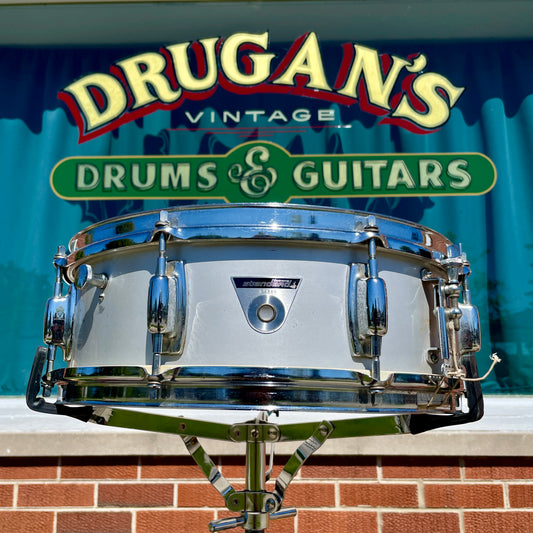 1970s Ludwig 5x14 S-102 Standard Snare Drum Acrolite Finish