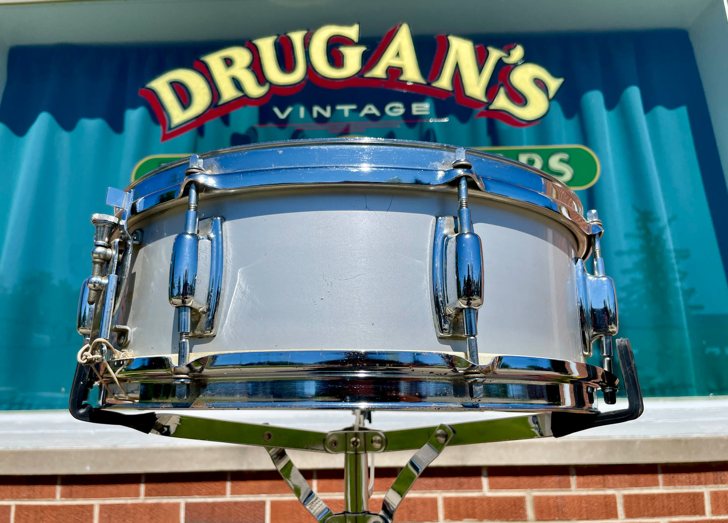 1970s Ludwig 5x14 S-102 Standard Snare Drum Acrolite Finish