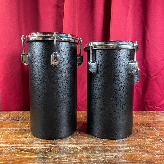 Tama 11" & 11.75" Octoban Drums Black - 280mm & 301mm