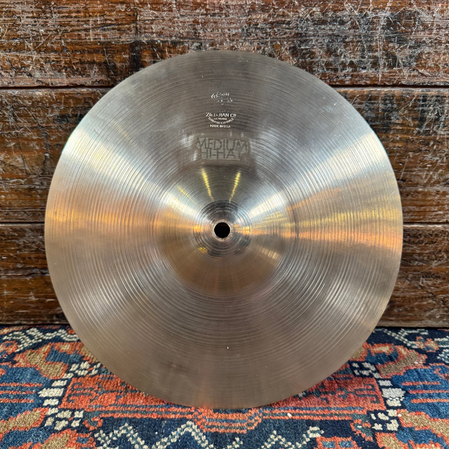 11" Zildjian A 1940s-50s Gene Krupa Trans Stamp Medium Hi-Hat Cymbal Pair 366g/398g *Video Demo*