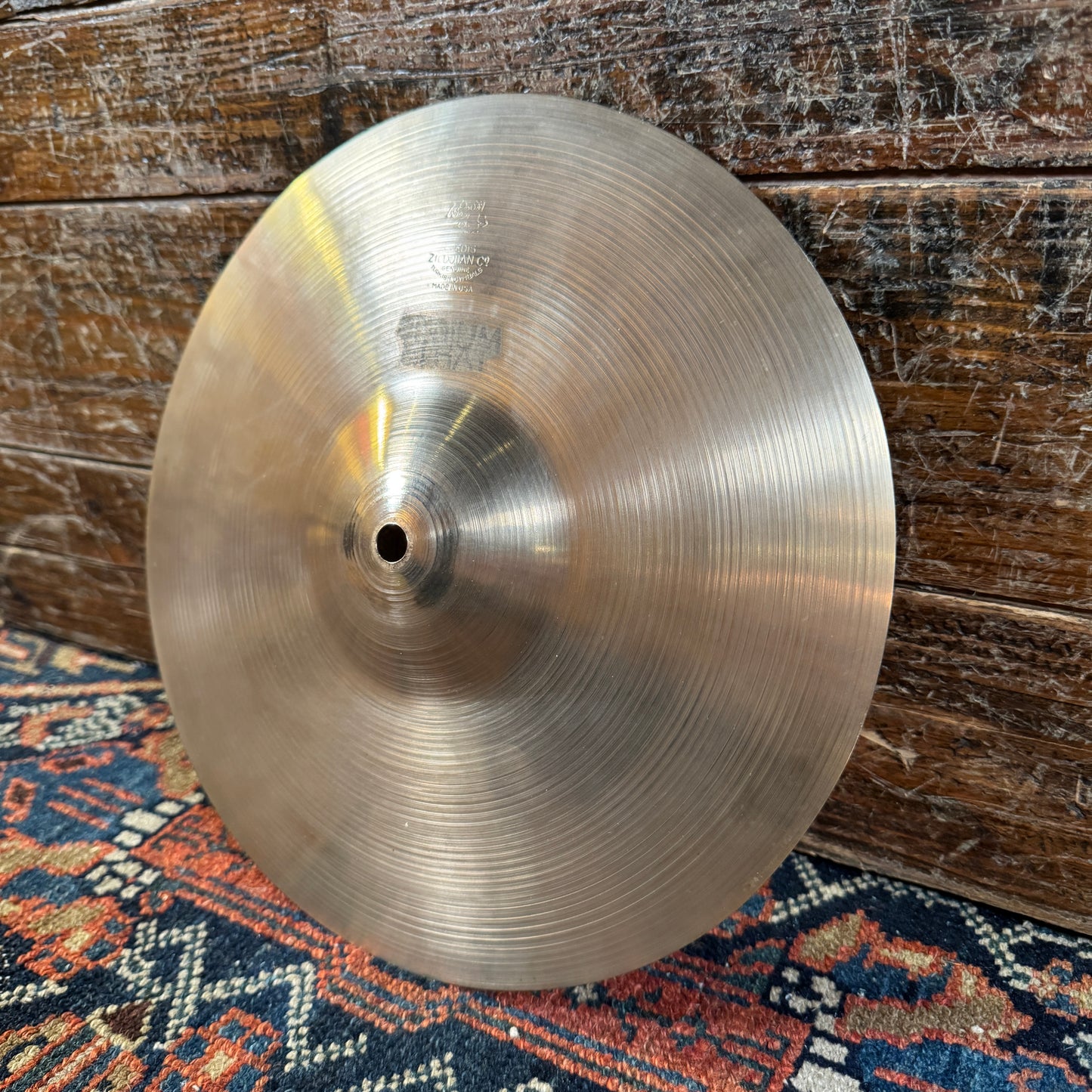 11" Zildjian A 1940s-50s Gene Krupa Trans Stamp Medium Hi-Hat Cymbal Pair 366g/398g *Video Demo*