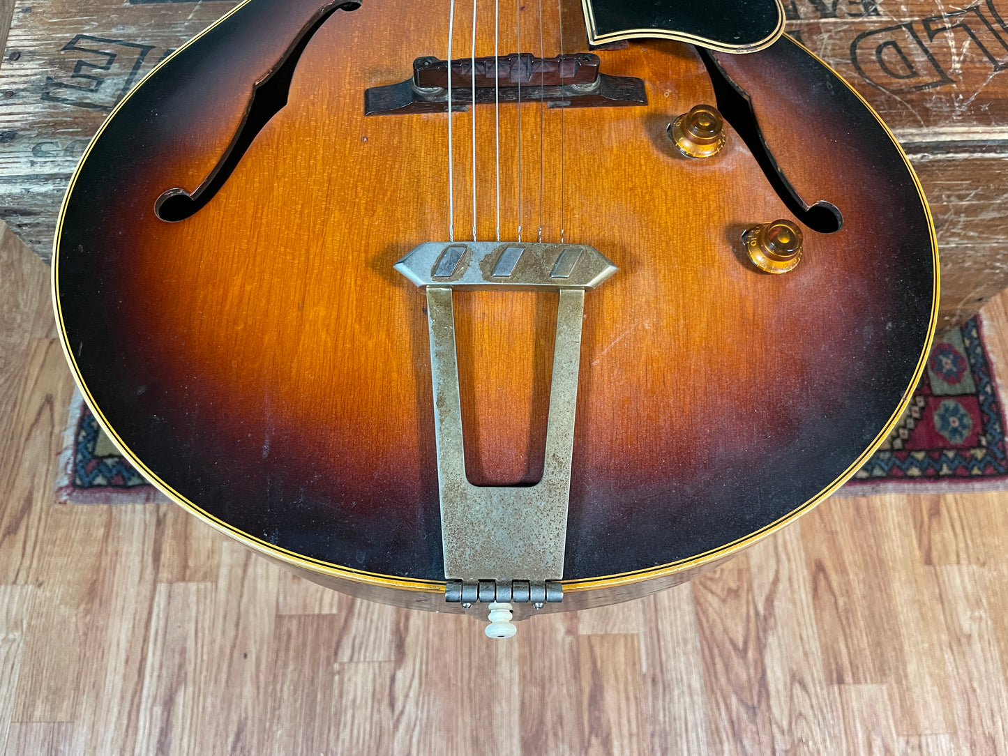 1955 Gibson ES-175 Hollowbody Electric Guitar Sunburst P-90 Pickup w/ HSC