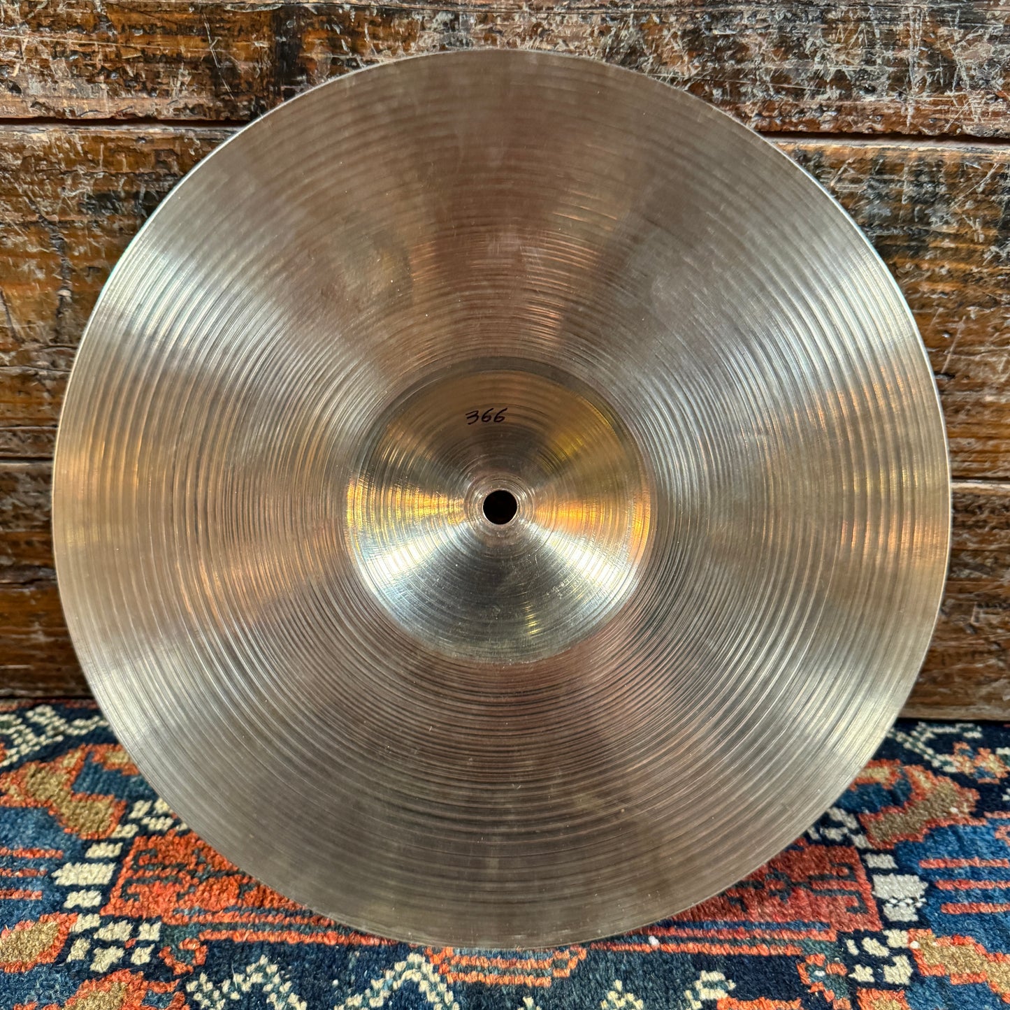 11" Zildjian A 1940s-50s Gene Krupa Trans Stamp Medium Hi-Hat Cymbal Pair 366g/398g *Video Demo*