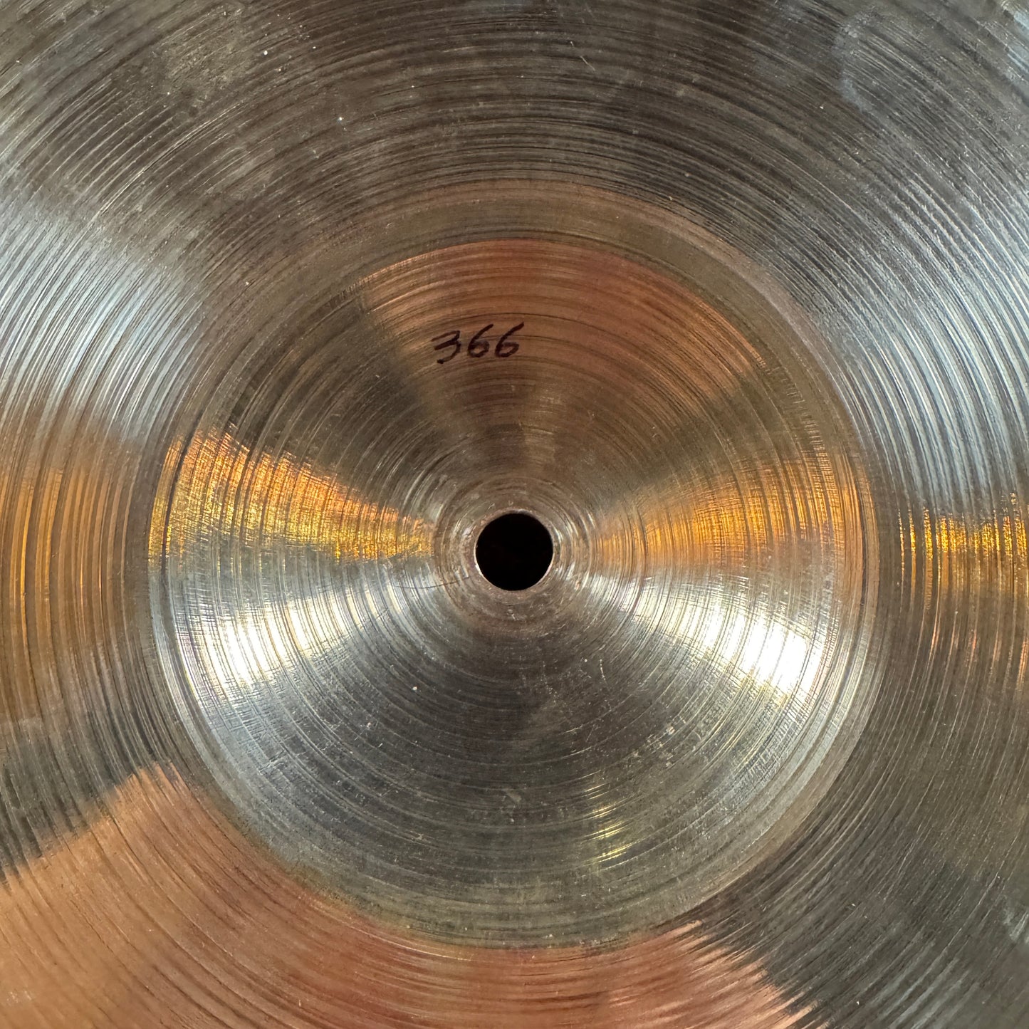 11" Zildjian A 1940s-50s Gene Krupa Trans Stamp Medium Hi-Hat Cymbal Pair 366g/398g *Video Demo*