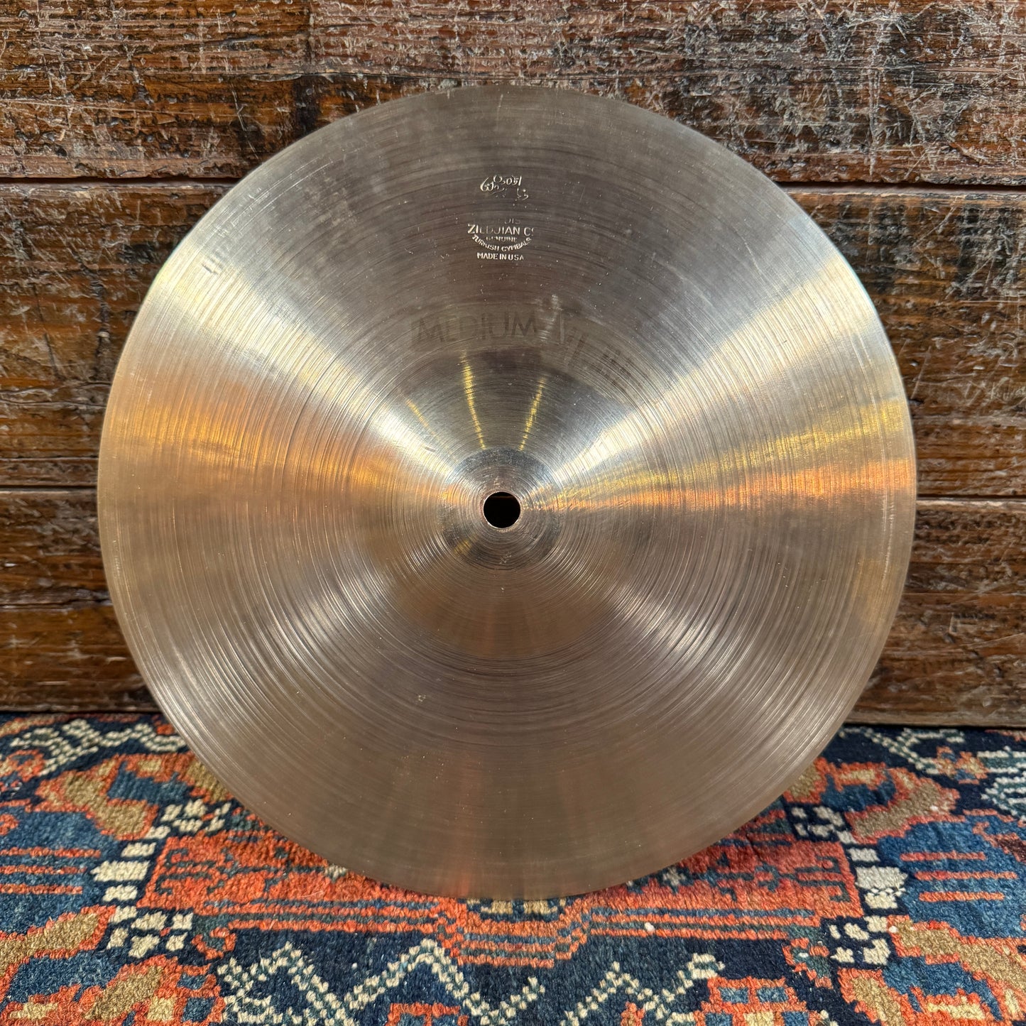 11" Zildjian A 1940s-50s Gene Krupa Trans Stamp Medium Hi-Hat Cymbal Pair 366g/398g *Video Demo*