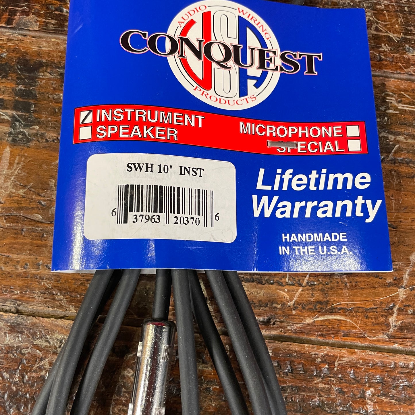 Conquest 10ft SWH10 Guitar/Instrument Cable