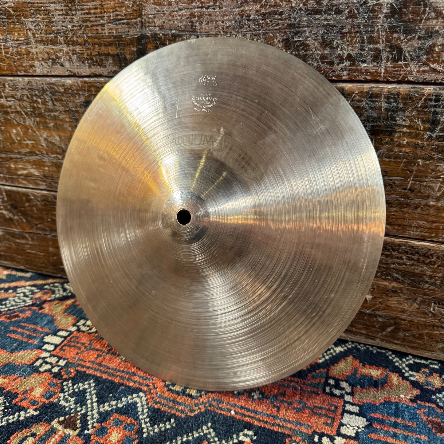 11" Zildjian A 1940s-50s Gene Krupa Trans Stamp Medium Hi-Hat Cymbal Pair 366g/398g *Video Demo*