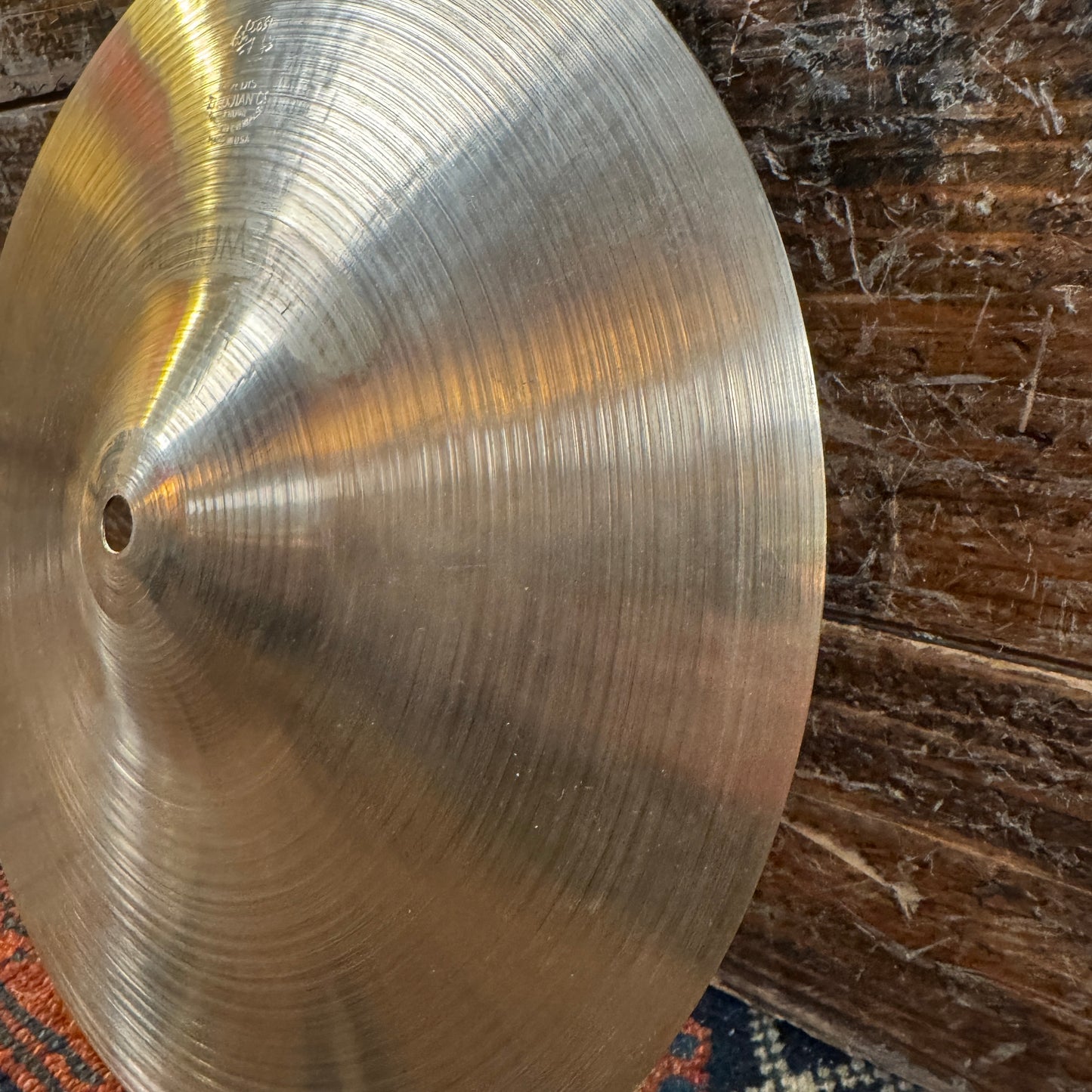 11" Zildjian A 1940s-50s Gene Krupa Trans Stamp Medium Hi-Hat Cymbal Pair 366g/398g *Video Demo*