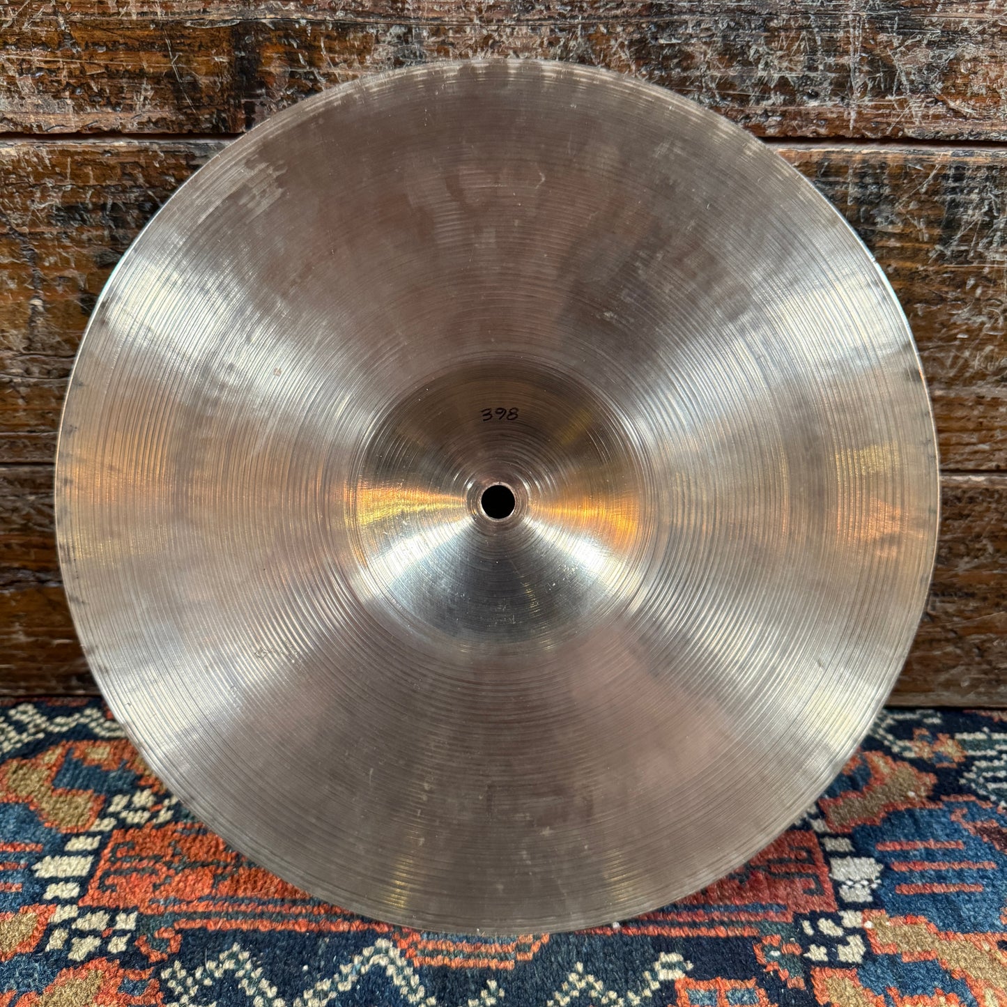 11" Zildjian A 1940s-50s Gene Krupa Trans Stamp Medium Hi-Hat Cymbal Pair 366g/398g *Video Demo*