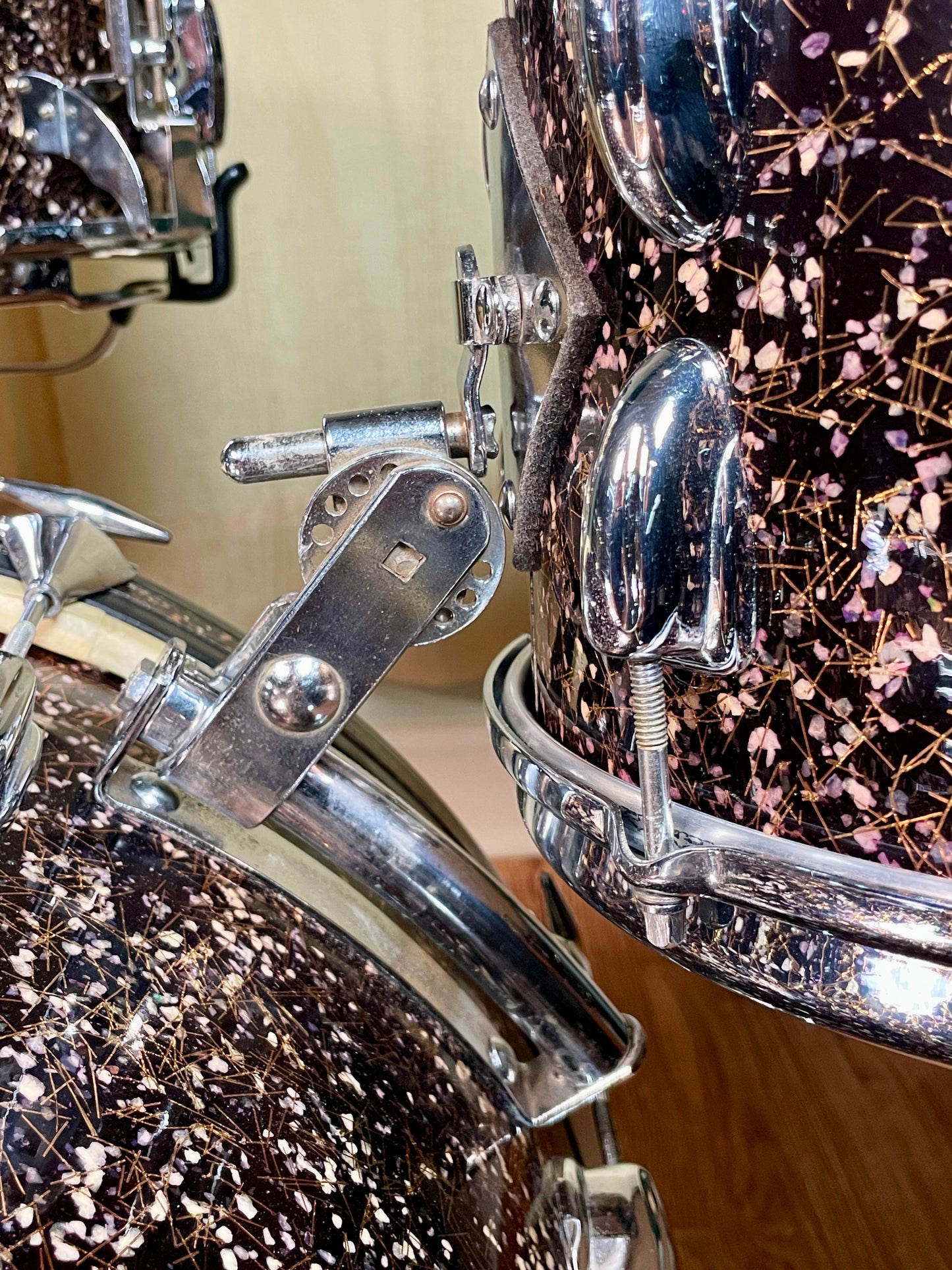 1950s Slingerland Modern Jazz Outfit Drum Set Capri Pearl 20/12/14 w/ 5.5x14 Snare Bop Set