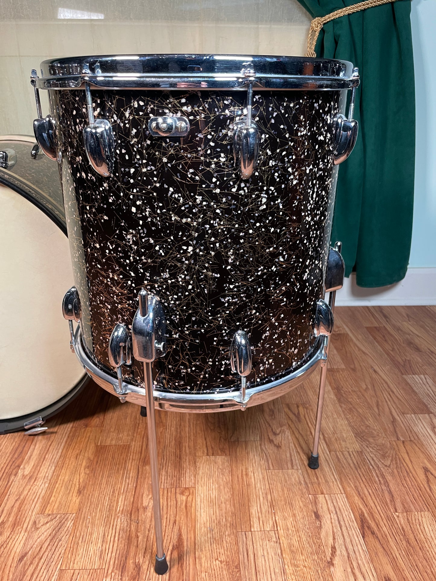 1950s Slingerland Modern Jazz Outfit Drum Set Capri Pearl 20/12/14 w/ 5.5x14 Snare Bop Set