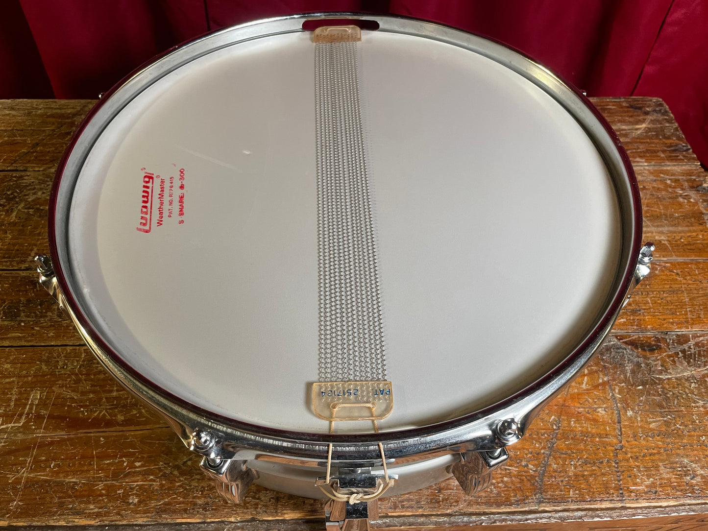 1970s Ludwig 5x14 Acrolite No. 404 Snare Drum Clean
