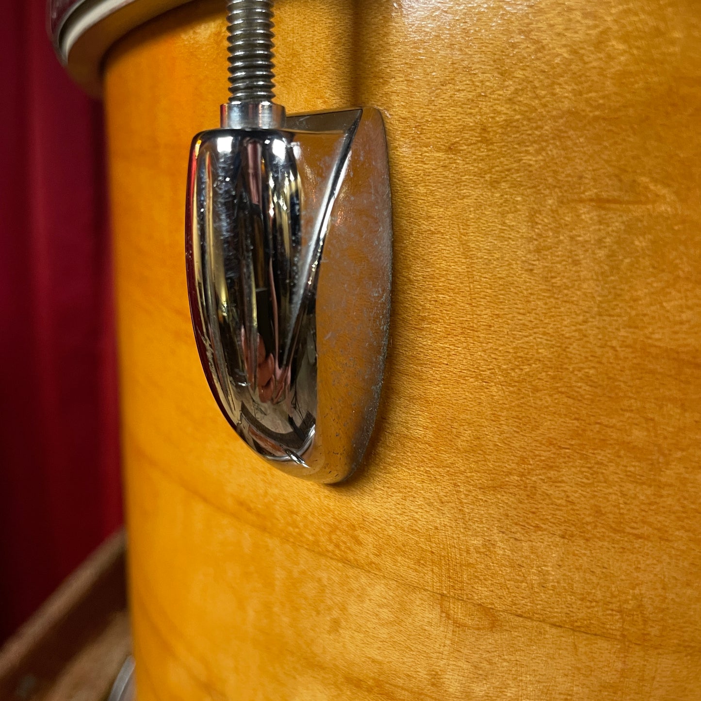 1960s Gretsch 8x12 Floor Tom Drum Natural Round Badge