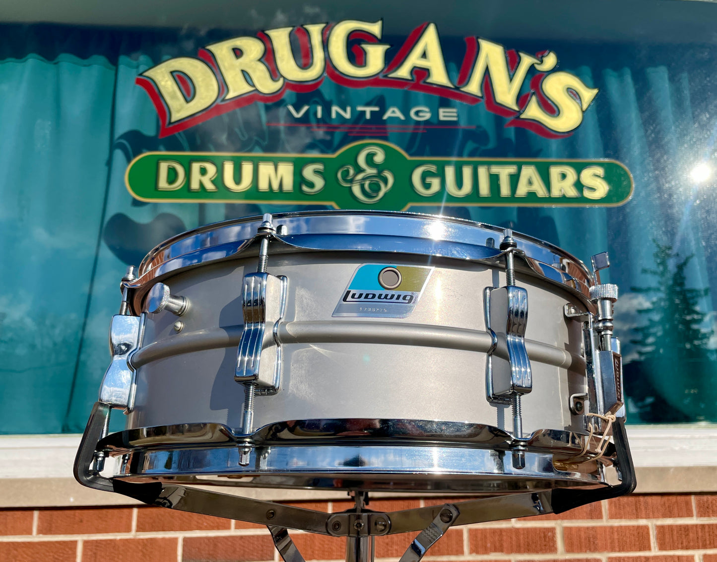 1970s Ludwig 5x14 Acrolite No. 404 Snare Drum Clean