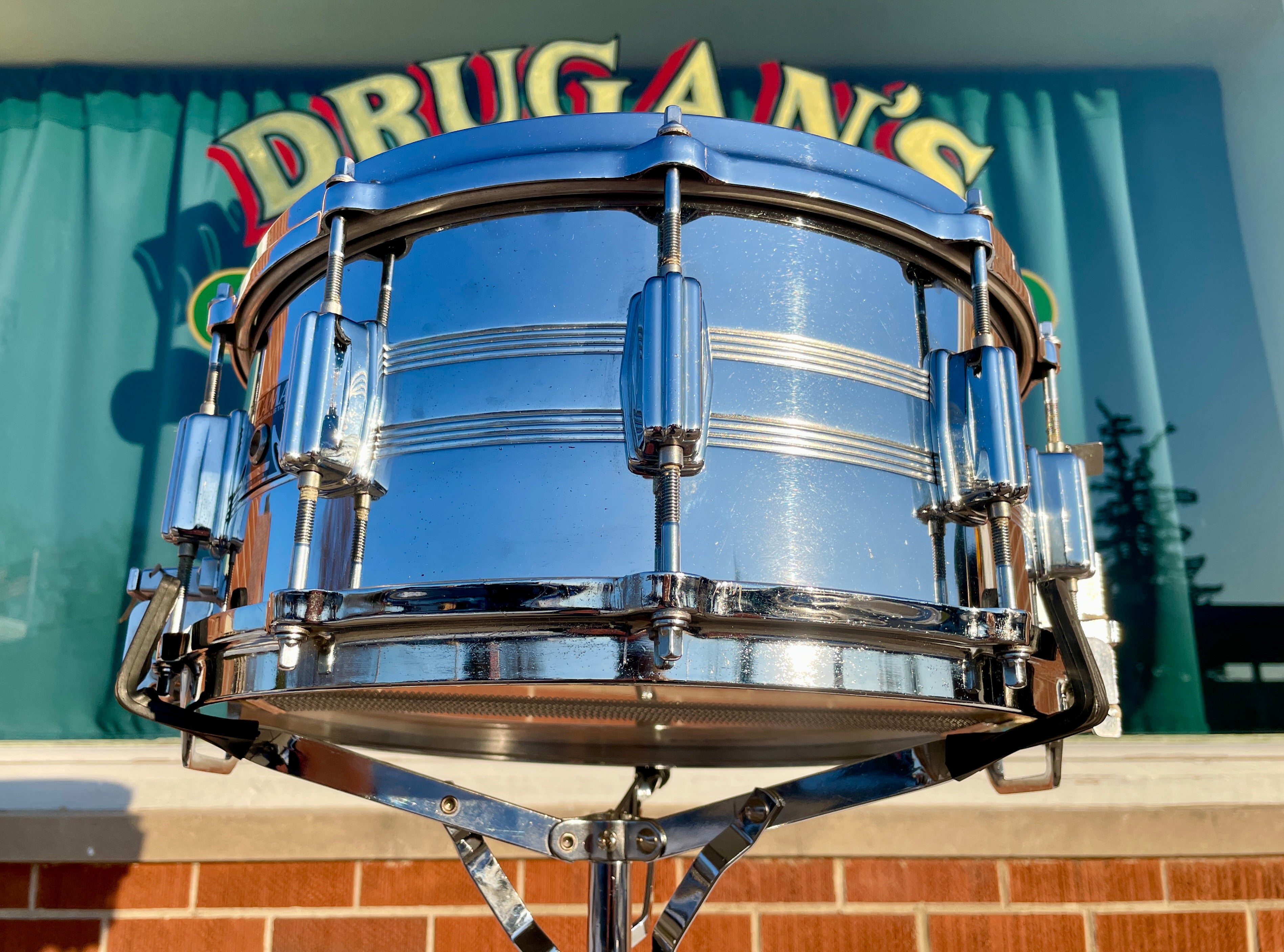 1980s Tama Imperialstar 8056 6.5x14 Mastercraft Seamless Steel
