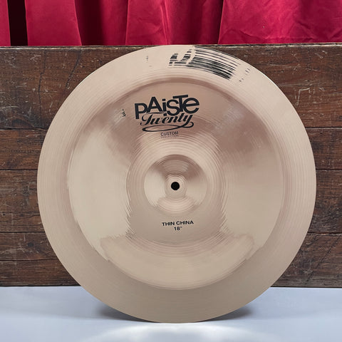 18" Paiste Twenty Custom Thin China Cymbal 994g *Video Demo*