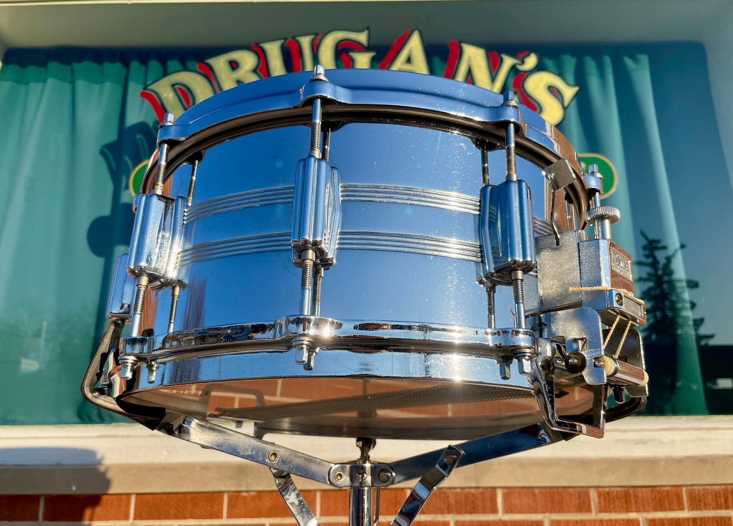 1980s Tama Imperialstar 8056 6.5x14 Mastercraft Seamless Steel Snare Drum