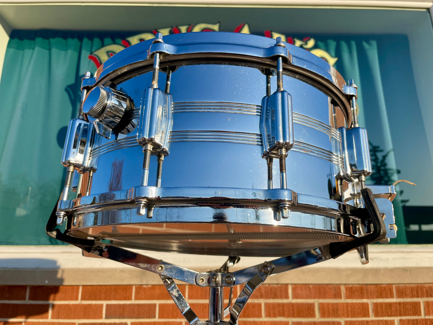 1980s Tama Imperialstar 8056 6.5x14 Mastercraft Seamless Steel Snare Drum
