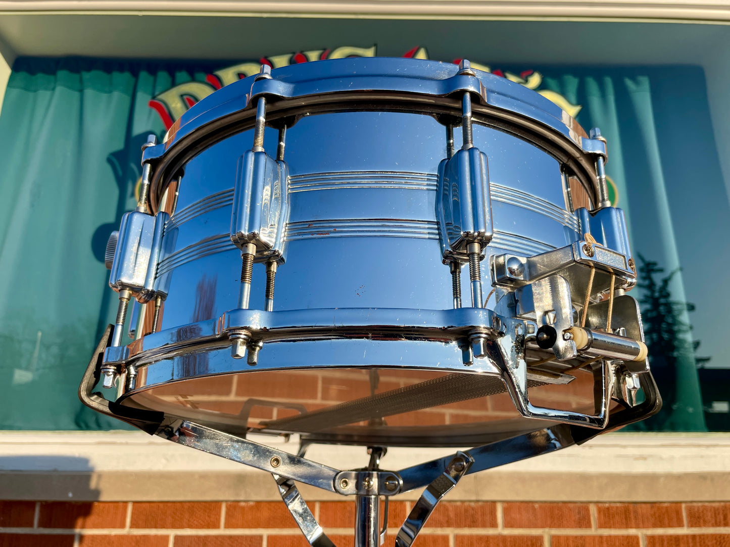 1980s Tama Imperialstar 8056 6.5x14 Mastercraft Seamless Steel Snare Drum