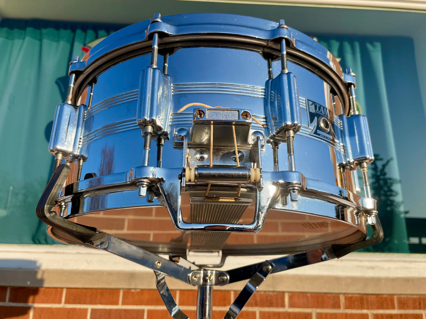 1980s Tama Imperialstar 8056 6.5x14 Mastercraft Seamless Steel Snare Drum