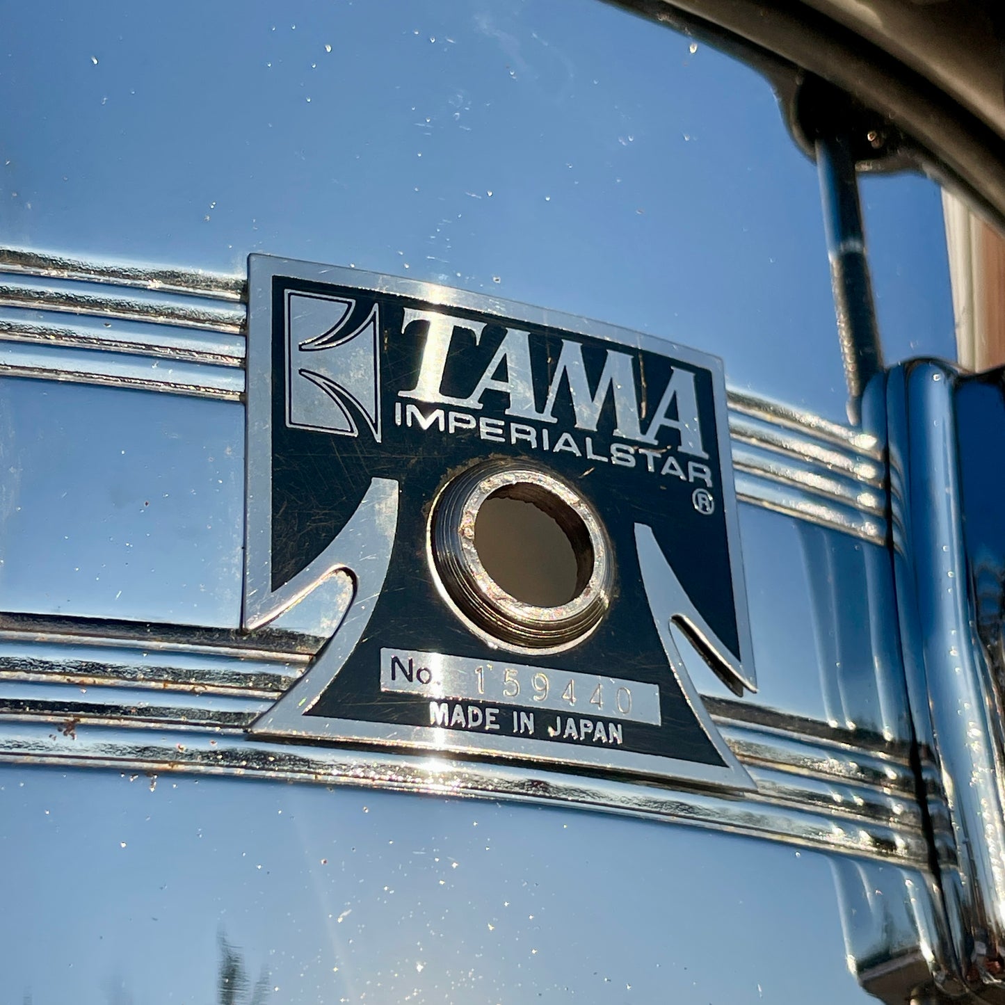 1980s Tama Imperialstar 8056 6.5x14 Mastercraft Seamless Steel Snare Drum