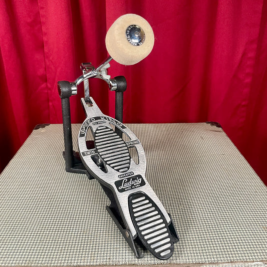 Ludwig L201 Black/Silver Speed King Bass Drum Pedal 2001-2014 Made In USA