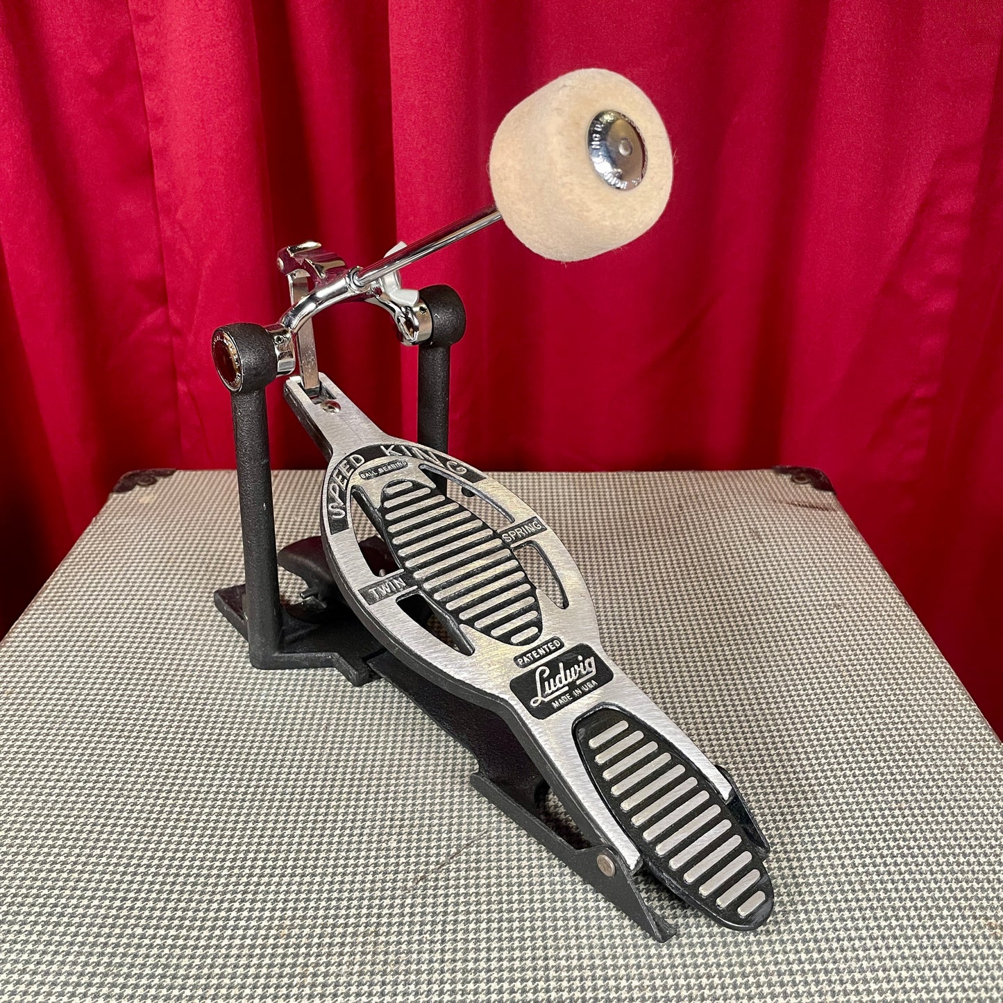 Ludwig L201 Black/Silver Speed King Bass Drum Pedal 2001-2014 Made In USA