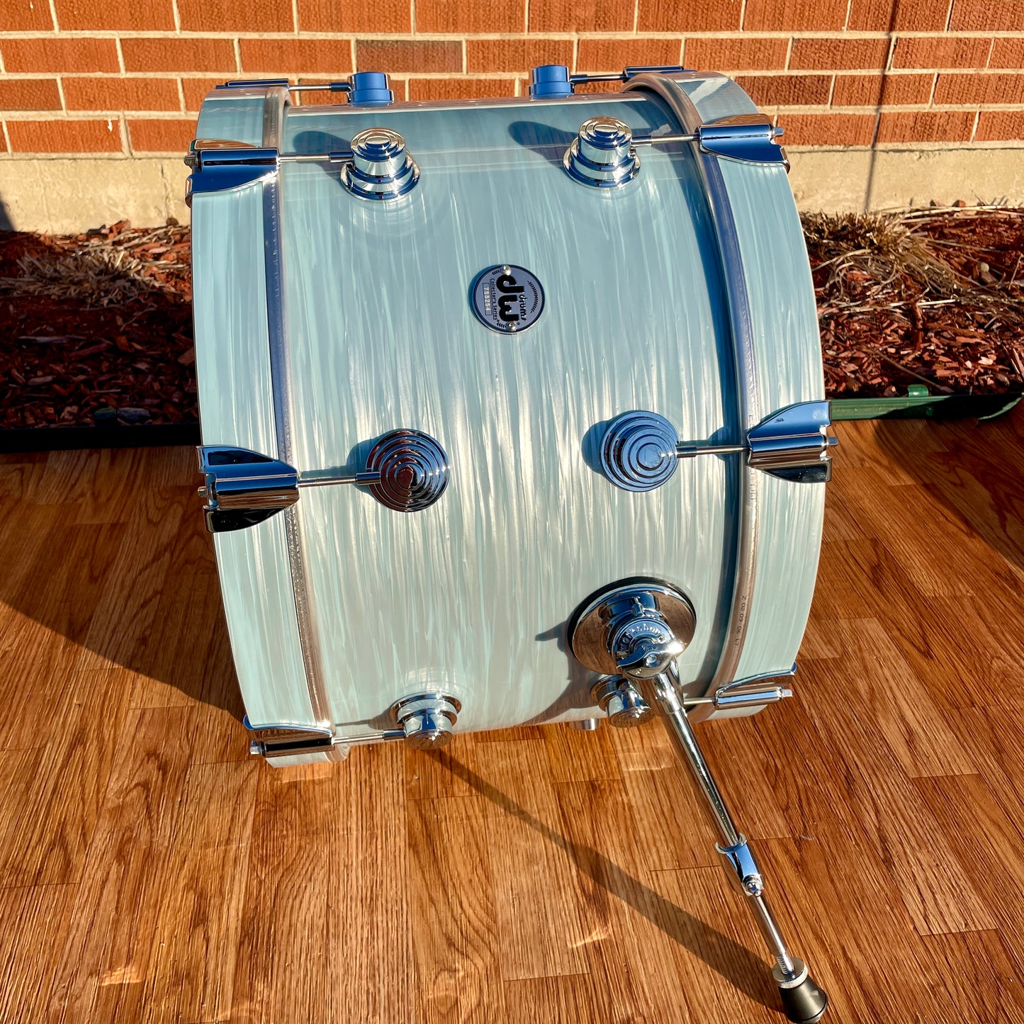 DW Collector's Series Maple/Mahogany 3-Piece Drum Set Pale Blue Oyster 12x20/8x12/14x14 Drum Workshop