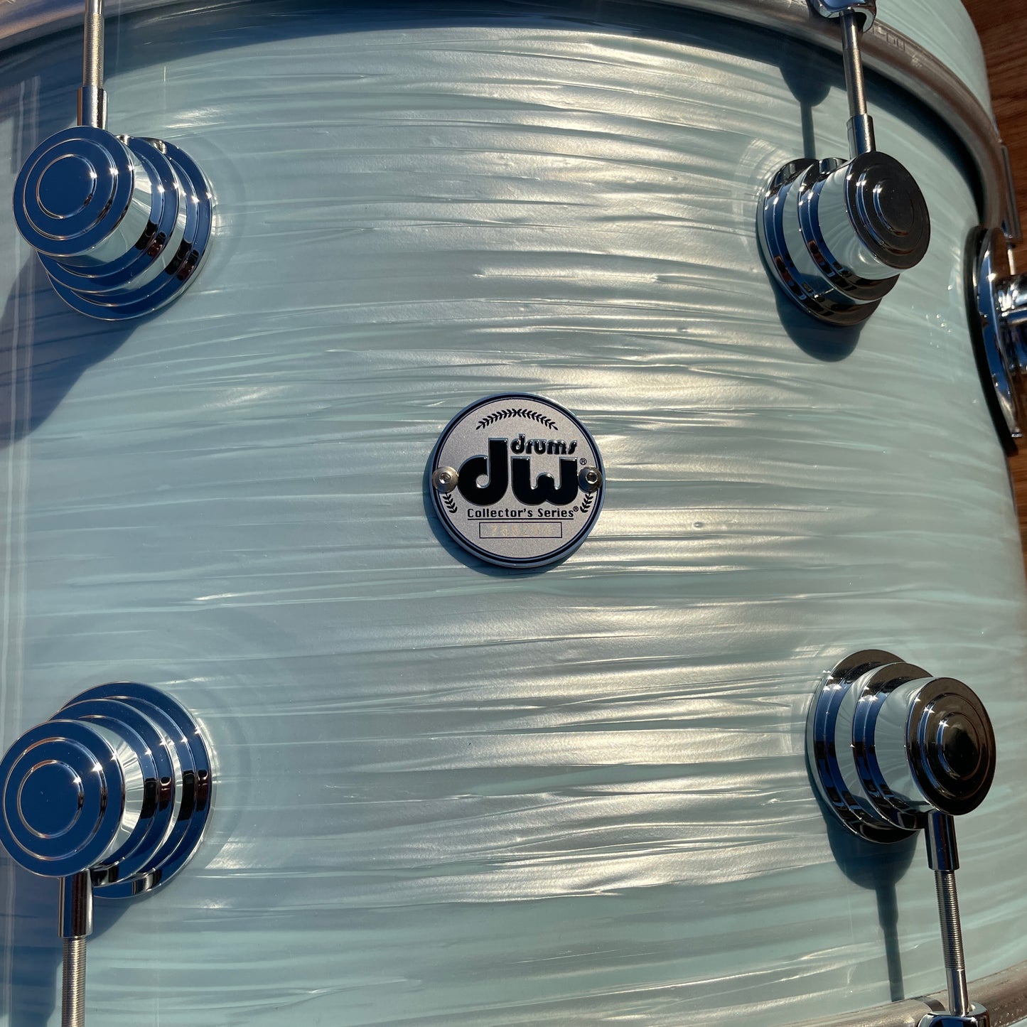 DW Collector's Series Maple/Mahogany 3-Piece Drum Set Pale Blue Oyster 12x20/8x12/14x14 Drum Workshop