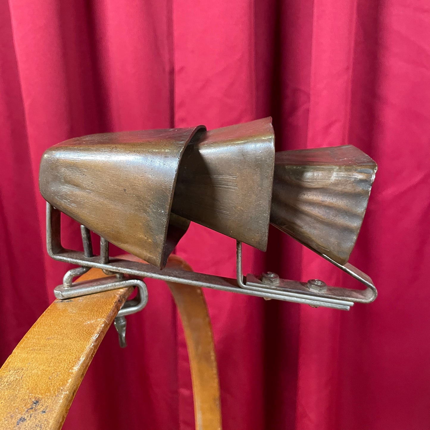 Vintage 1920s Set of 3 Tuned Cow Bells Ludwig Leedy Tri-Bell Trap Set