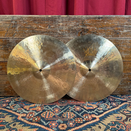 14" Funch K. Istanbul Old Stamp Type IIIa Clone Hi-Hat Cymbal Pair 875g/1077g OS *Video Demo*