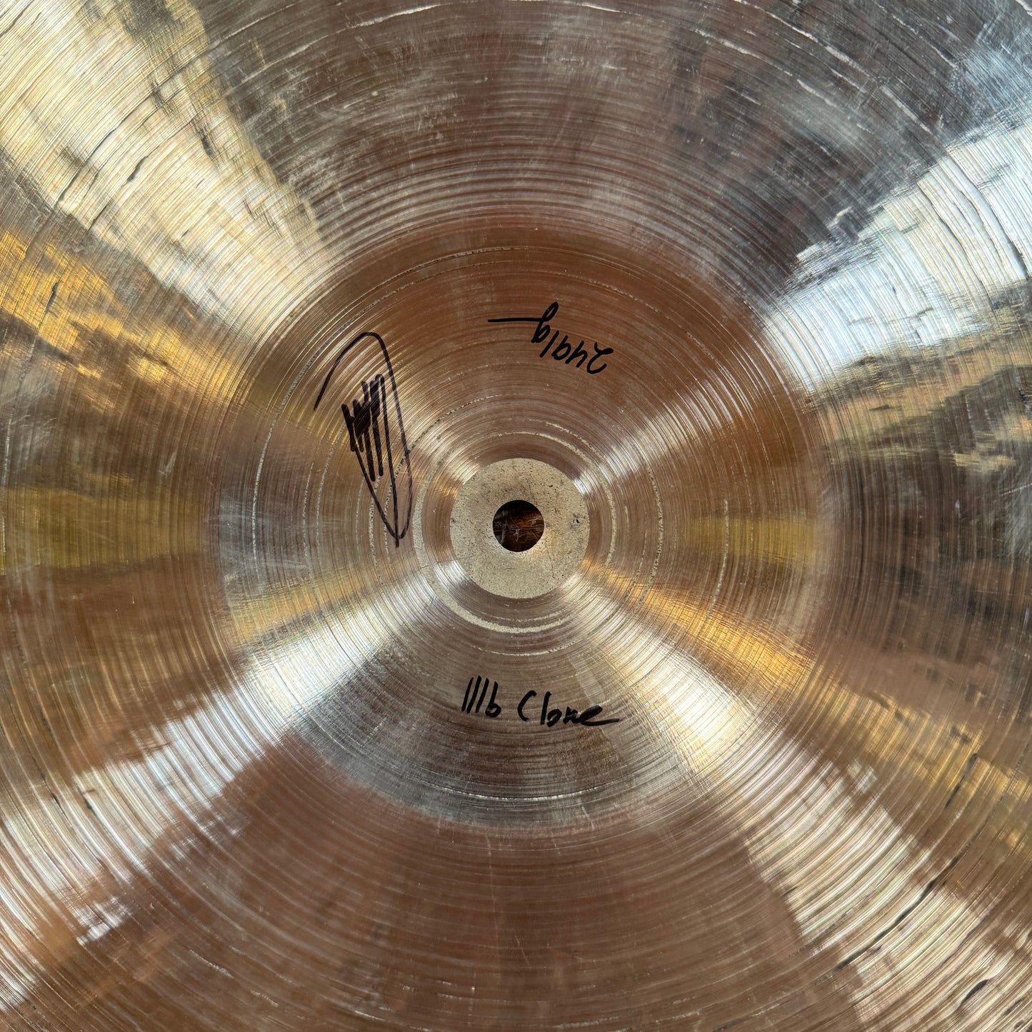 22" Funch K. Istanbul Old Stamp Type IIIb Clone Ride Cymbal 2491g OS *Video Demo*
