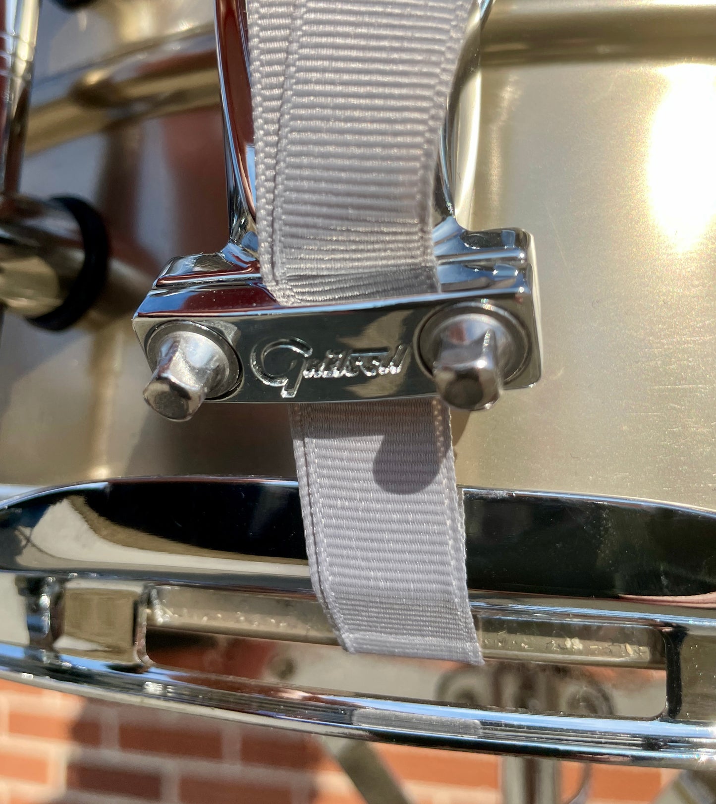 2010s Gretsch 6.5x14 Steve Ferrone Aluminum Signature Snare Drum Satin Titanium