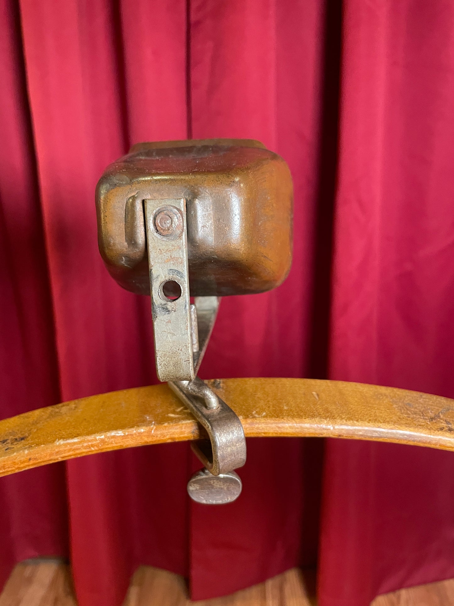 Vintage 1920s Set of 3 Tuned Cow Bells Ludwig Leedy Tri-Bell Trap Set