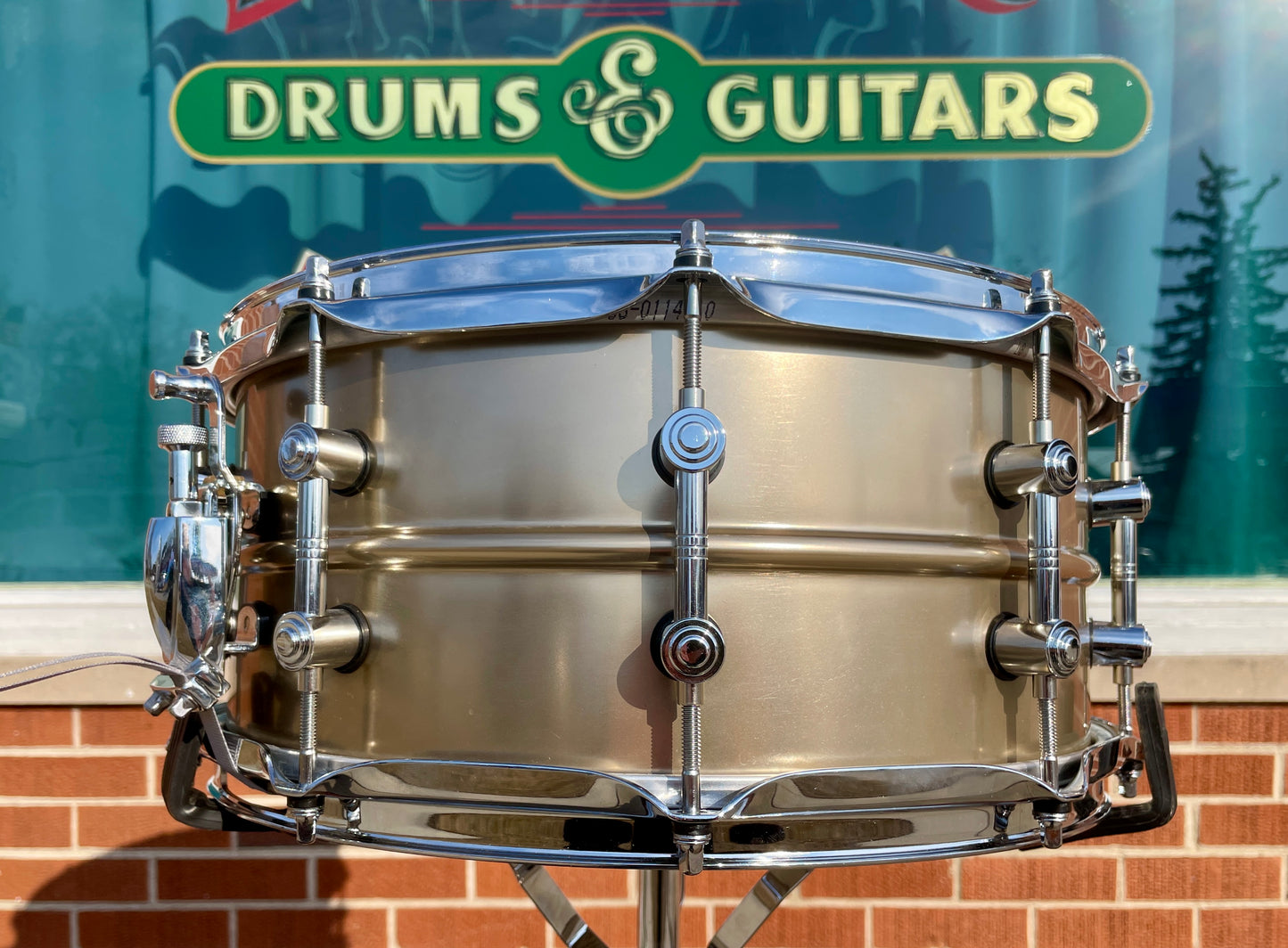 2010s Gretsch 6.5x14 Steve Ferrone Aluminum Signature Snare Drum Satin Titanium