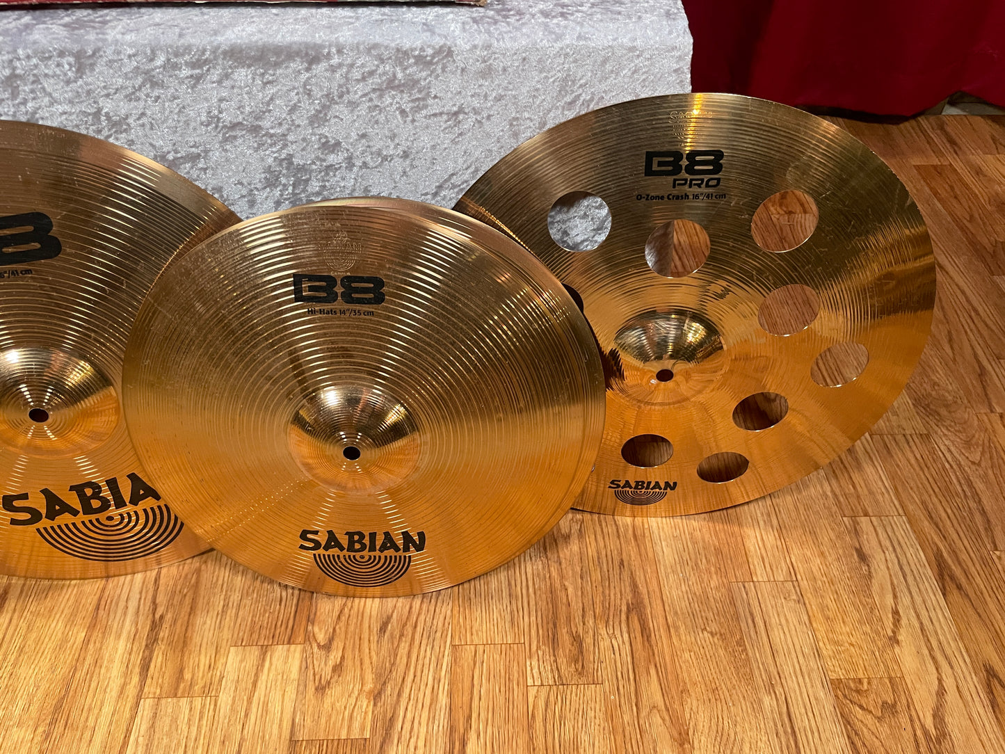 Sabian B8 Performance Cymbal Set Pack w/ 16" O-Zone Crash 45003-POZ Hi-Hat/Crash/Ride