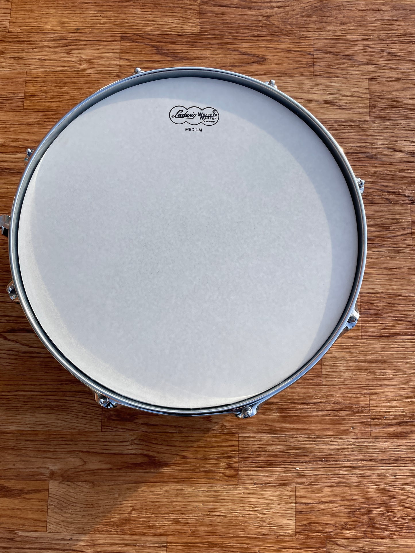 1970s Ludwig 5x14 Jazz Festival No. 908P Snare Drum Blue Sparkle