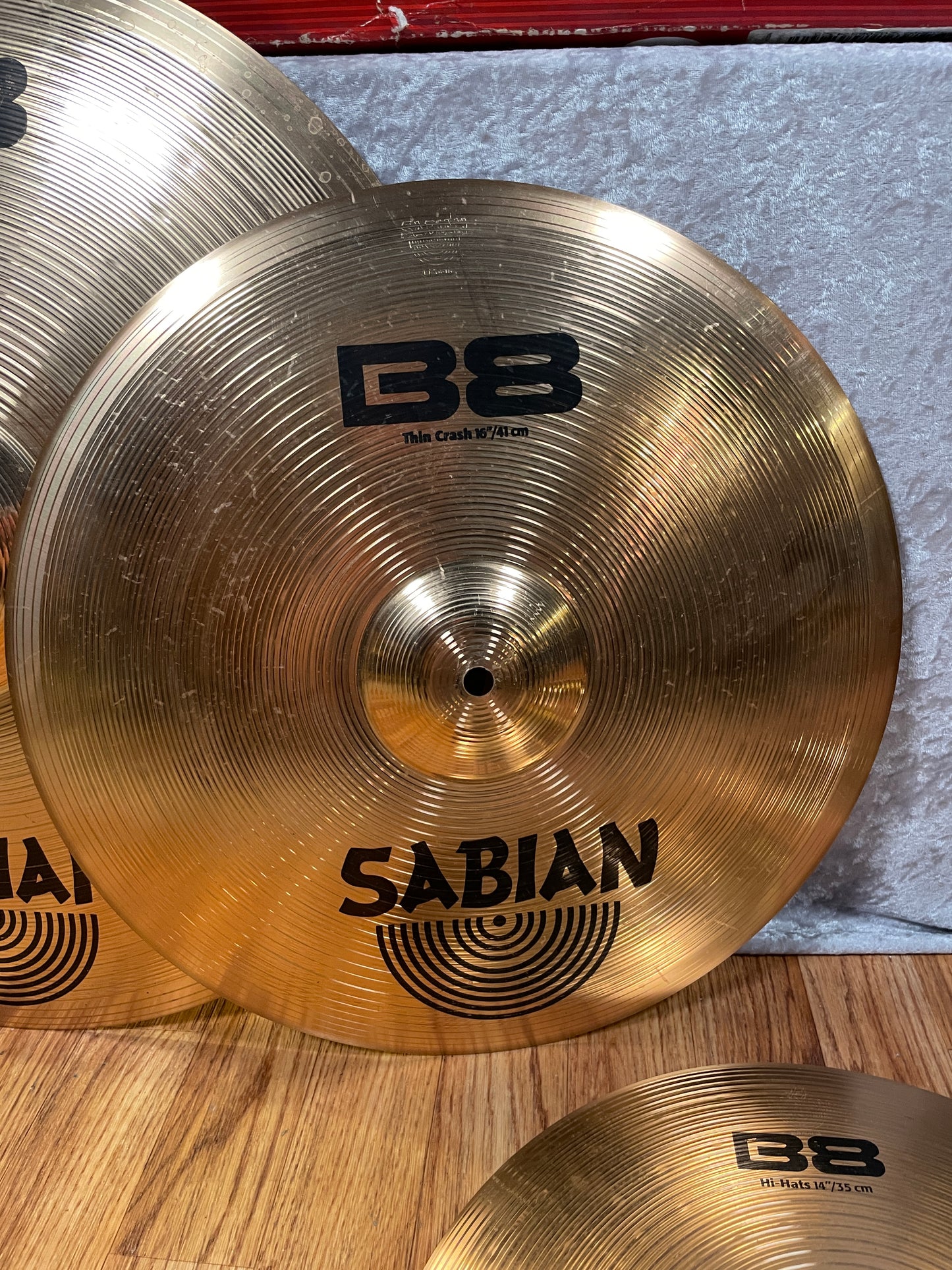Sabian B8 Performance Cymbal Set Pack w/ 16" O-Zone Crash 45003-POZ Hi-Hat/Crash/Ride