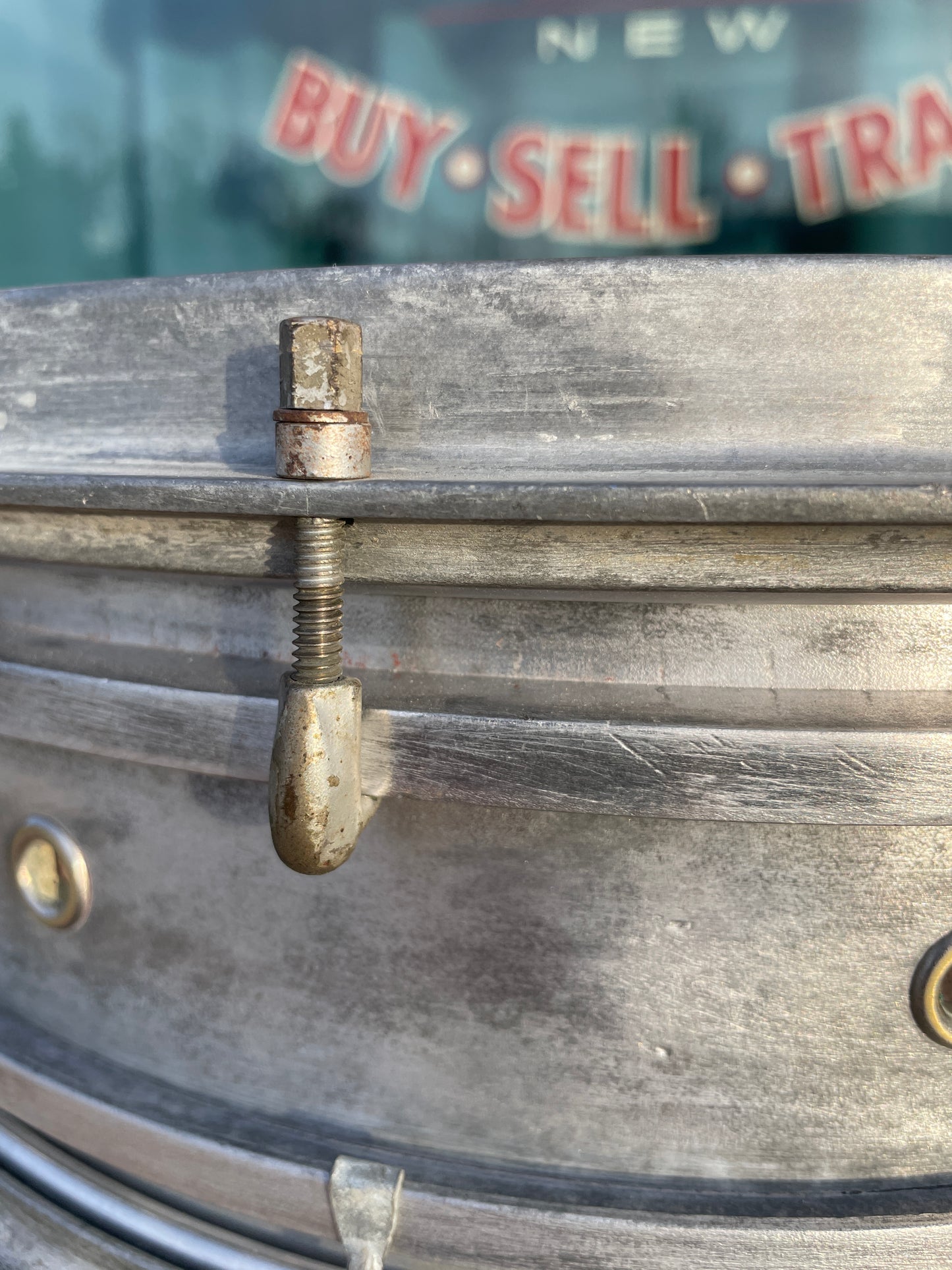 1920s Slingerland Eugene Geisler Cast Aluminum 4.5x14 Snare Drum
