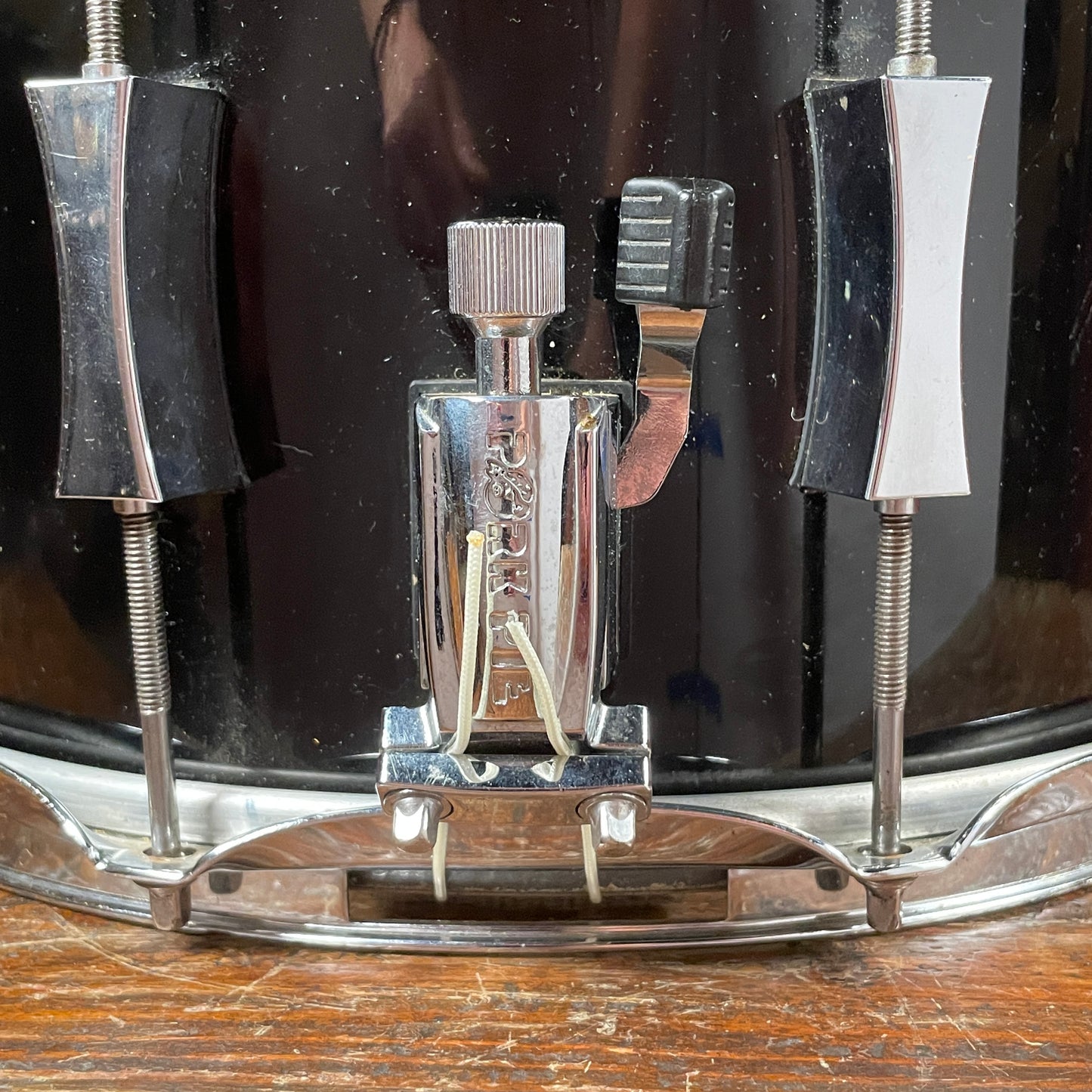 Pork Pie 8X14 Maple/Oak Snare Drum High Gloss Black 2011