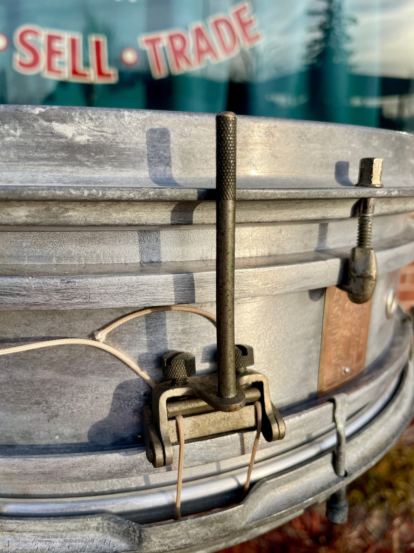 1920s Slingerland Eugene Geisler Cast Aluminum 4.5x14 Snare Drum