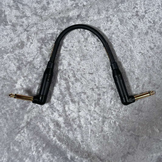 Mogami 10in Gold Instrument Patch Cable With Right Angle Connectors