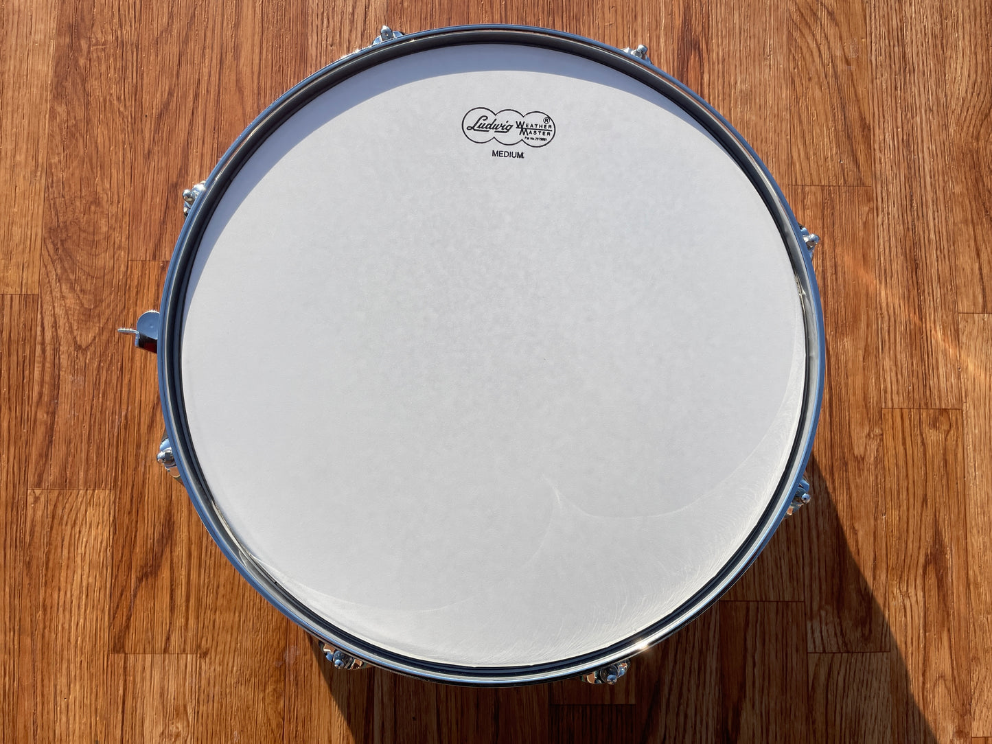 1970s Ludwig 5x14 Jazz Festival No. 908P Snare Drum Red Sparkle