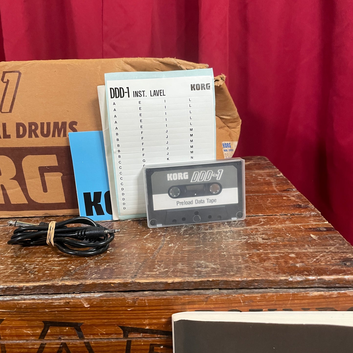 1980s Korg DDD-1 Dynamic Digital Drum Machine w/ 2 ROM Cards & Original Box