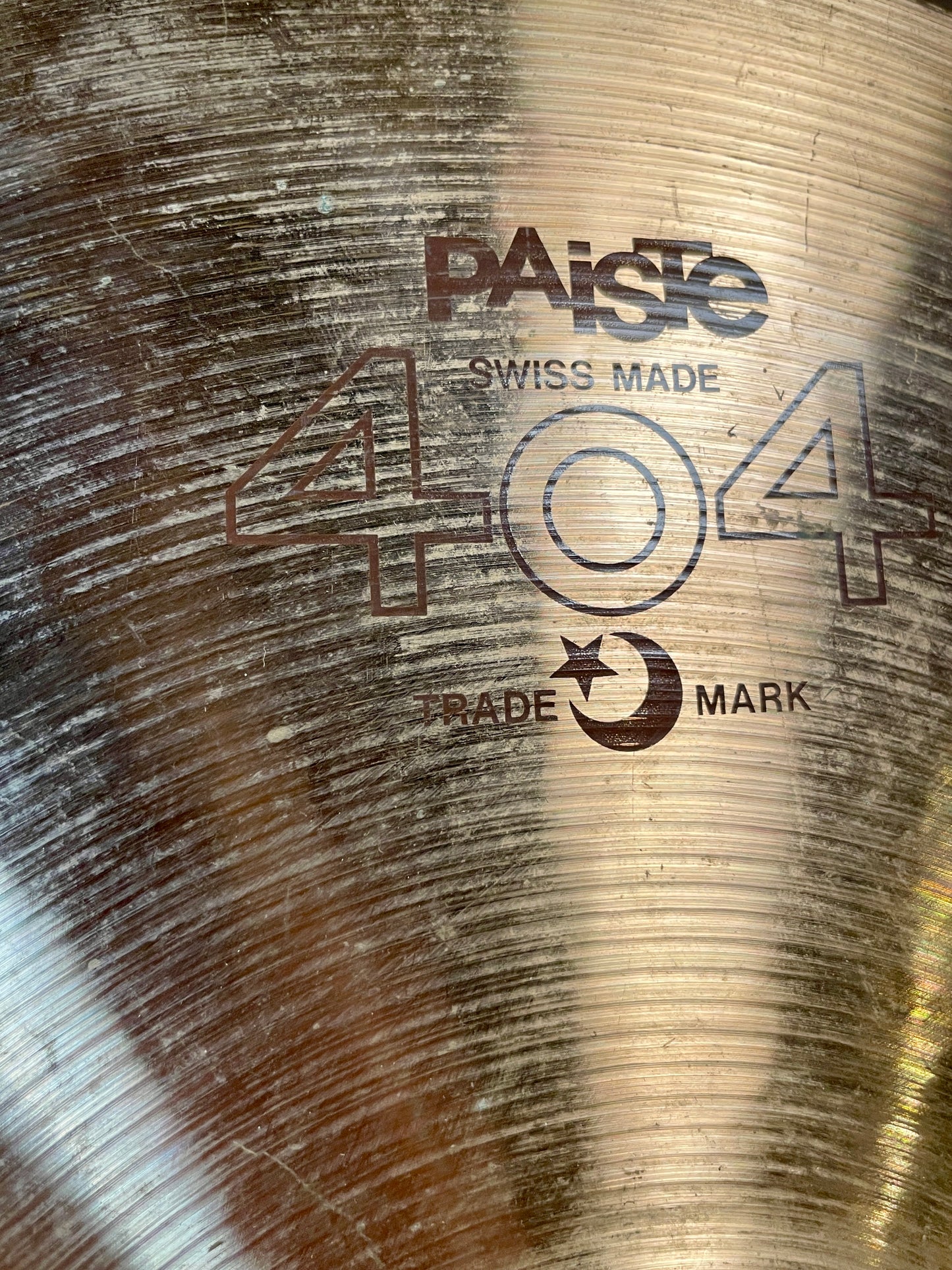 16" Vintage Paiste 404 Crash Cymbal 924g *Video Demo*