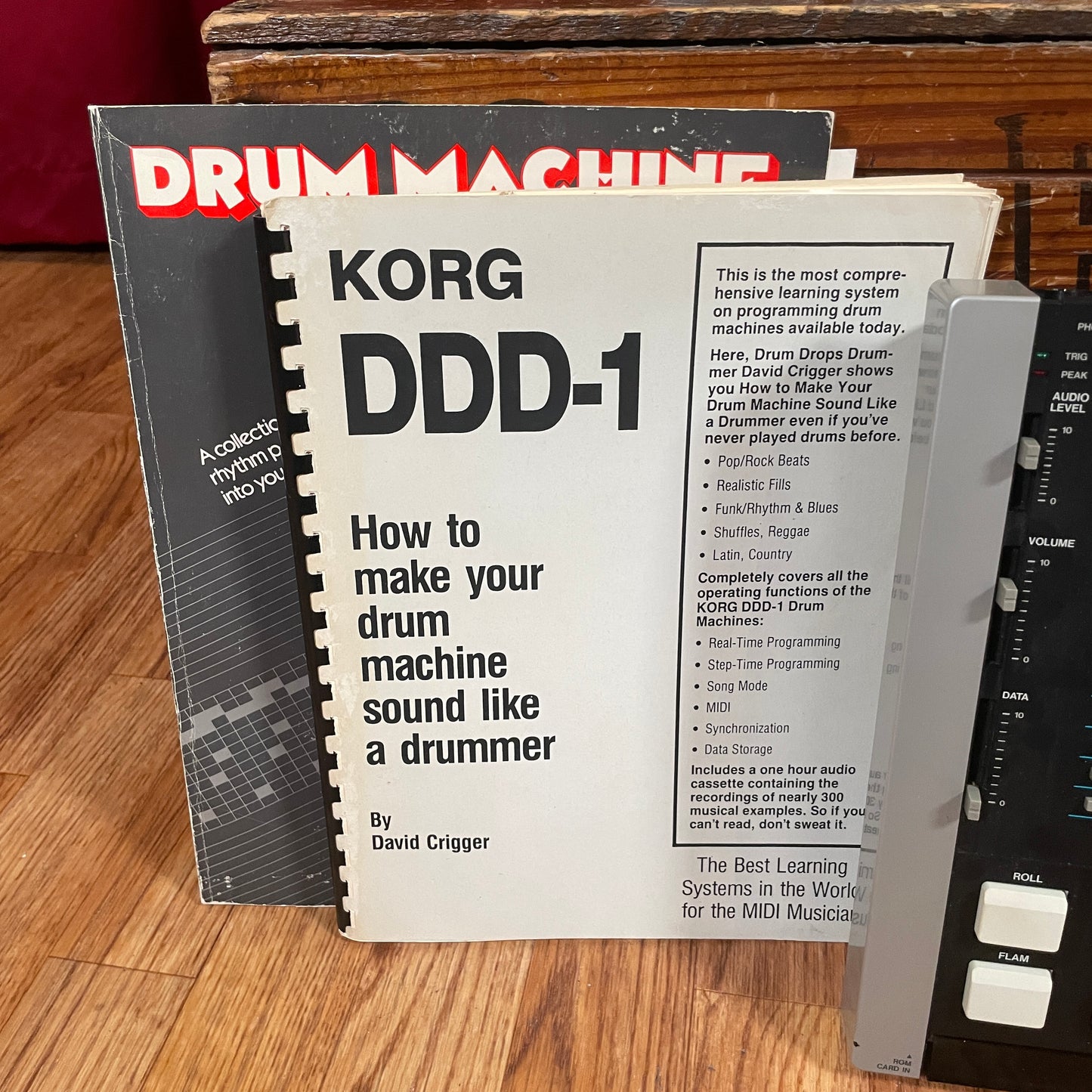 1980s Korg DDD-1 Dynamic Digital Drum Machine w/ 2 ROM Cards & Original Box
