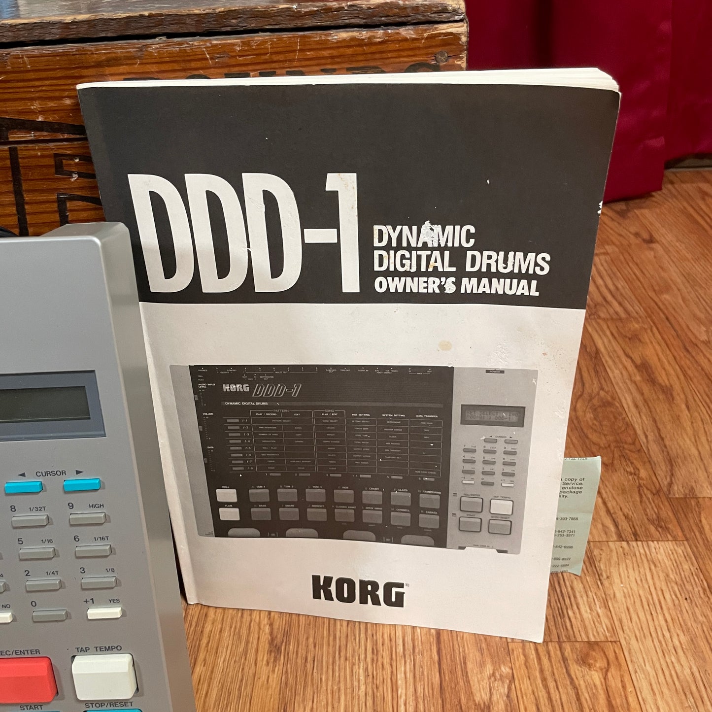 1980s Korg DDD-1 Dynamic Digital Drum Machine w/ 2 ROM Cards & Original Box