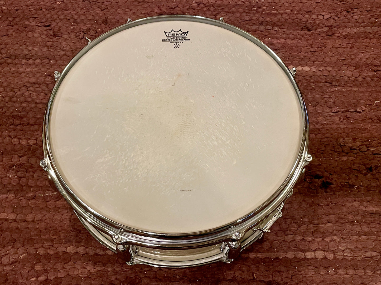 1960s Slingerland No. 146 Hollywood Ace 5.5x14 Snare Drum White Marine Pearl